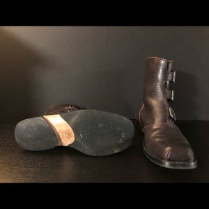 CYDWOQ 3 Buckle Moto Boot